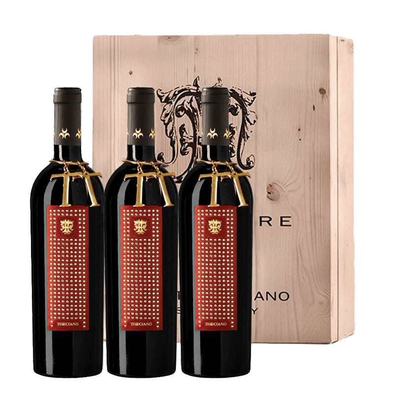 2020 Tenuta Torciano Bolgheri " Gioiello ", Toscana - 3 bottiglie con cassa in legno 